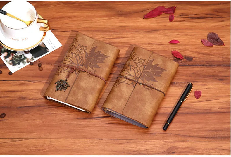 A5 A6 A7 Travelers Vintage Notebook PU Leather Blank Kraft Diary Note Book Journal Sketchbook Stationery School Office Supplies