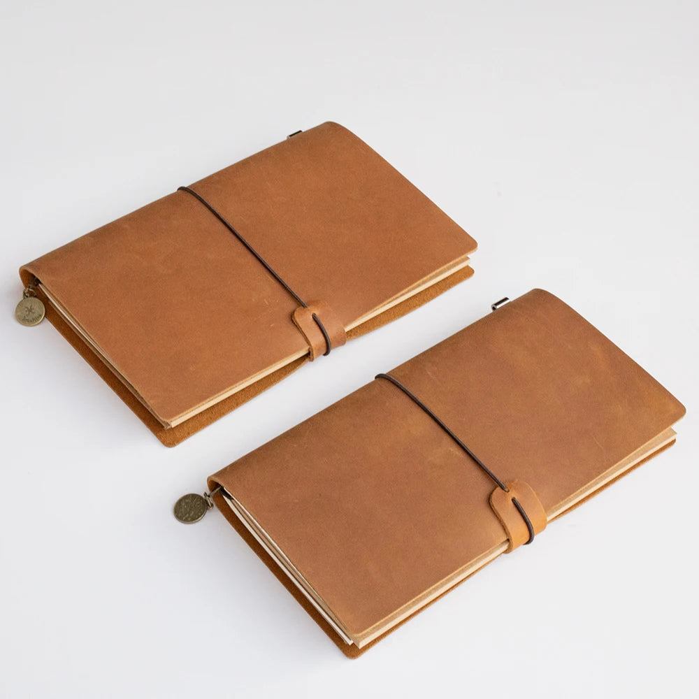 Leather Notebooks- Vintage Cowhide Sketchbook for Travelers and Artists