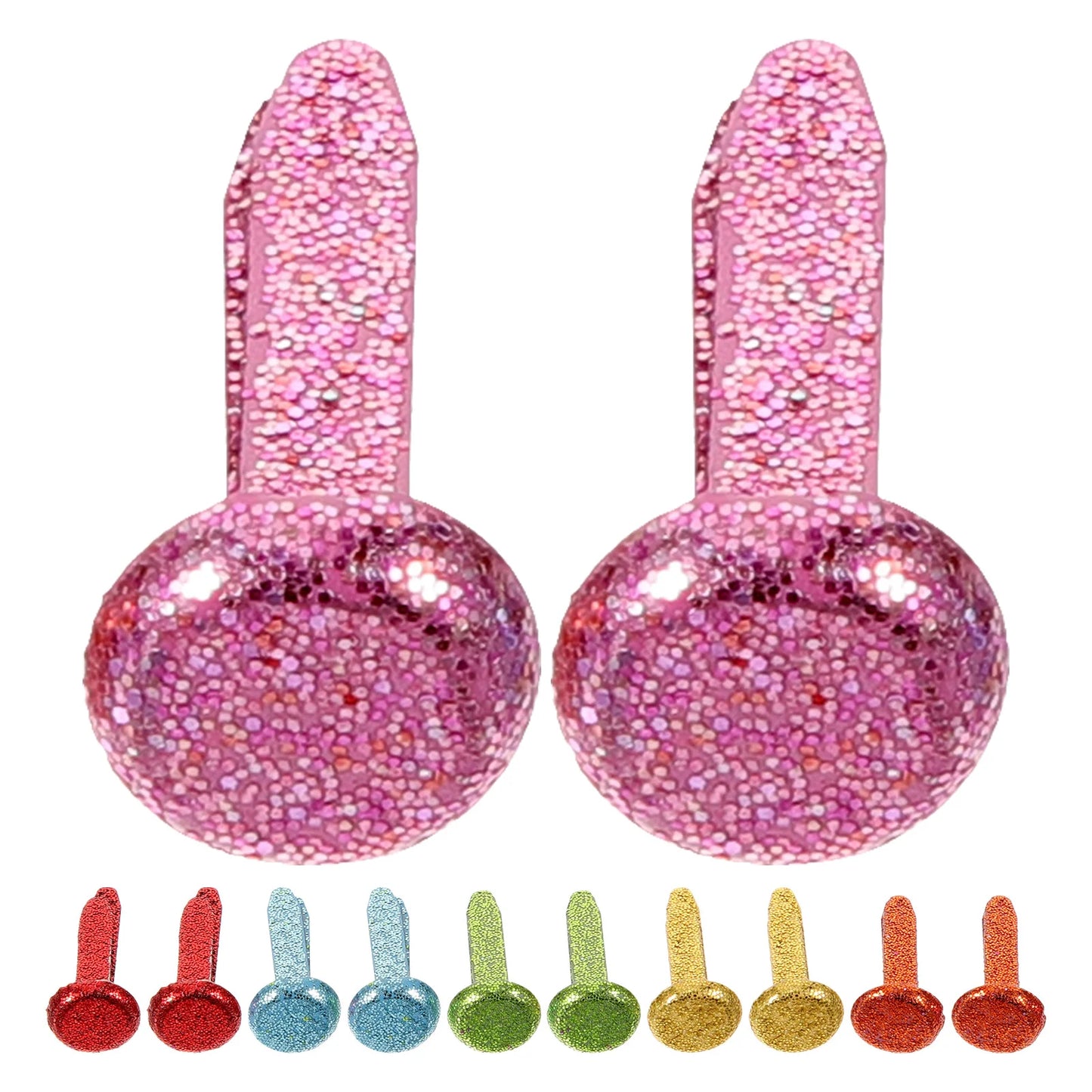 100 Glitter Brads for Your Scrapbook or Photo Album