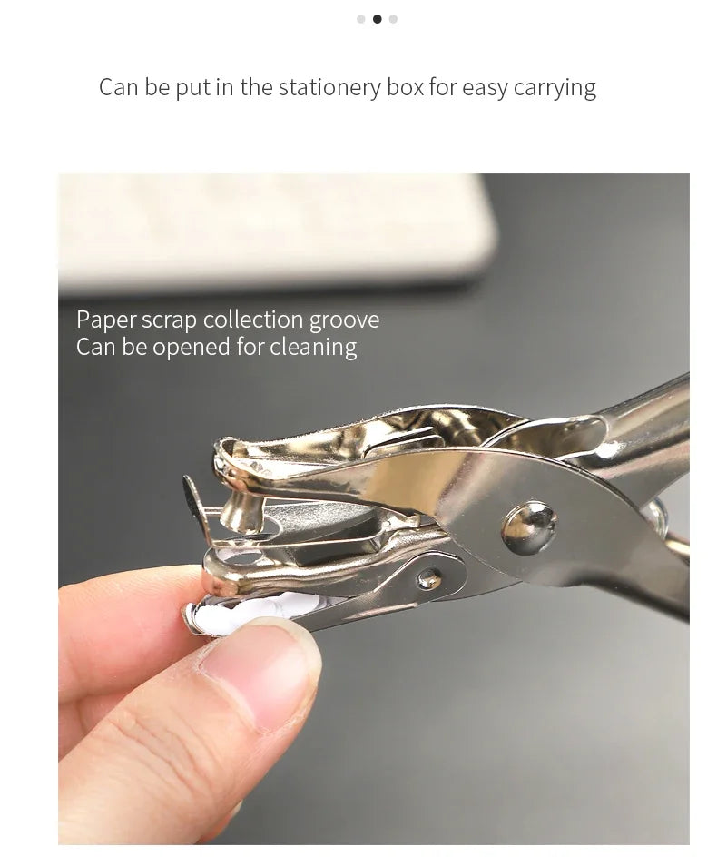 JIANWU 3mm/6mm Paper Single hole Puncher  Machine Paper Punches Metal Scrapbooking Tools