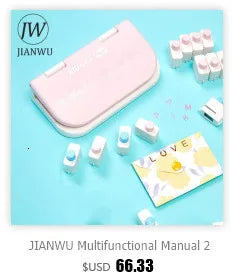 JIANWU 3mm/6mm Paper Single hole Puncher  Machine Paper Punches Metal Scrapbooking Tools