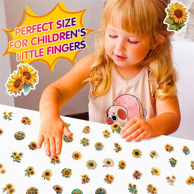 Sunflower Stickers - Many Styles!