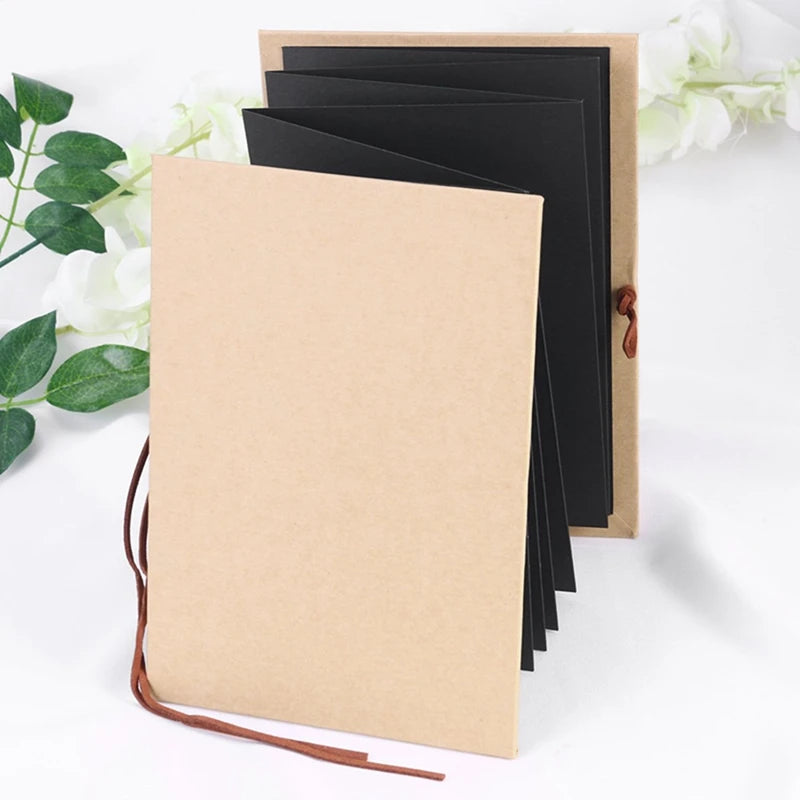 DIY Handmade Creative Accordion Pasting Album Kids Album Storage Family Wedding Memory Gift Pasting Album