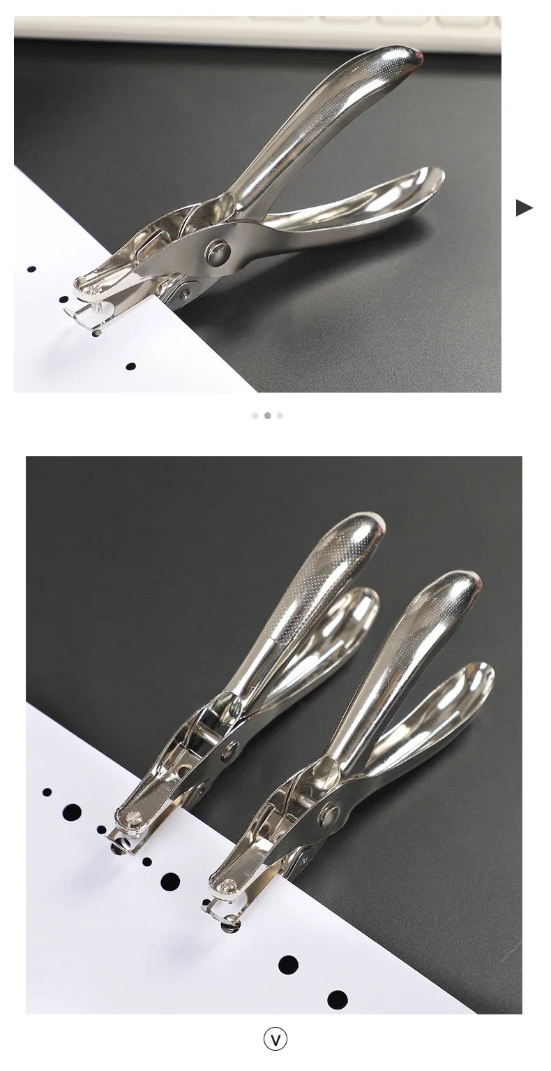 JIANWU 3mm/6mm Paper Single hole Puncher  Machine Paper Punches Metal Scrapbooking Tools