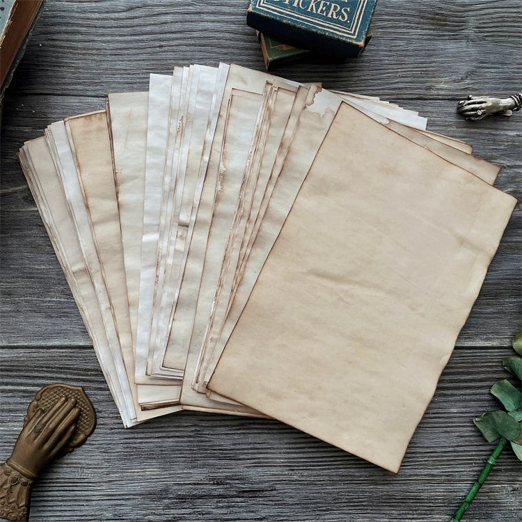 10 Sheets of "Vintage" Paper for that Antique Look