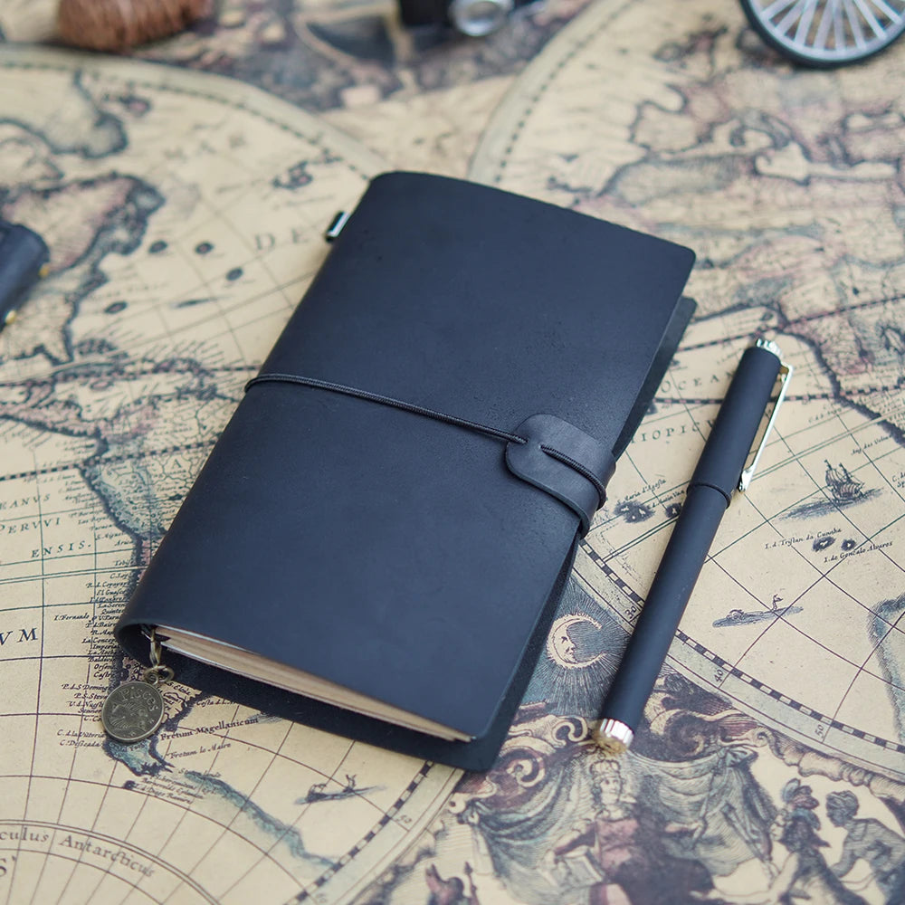 Leather Notebooks- Vintage Cowhide Sketchbook for Travelers and Artists