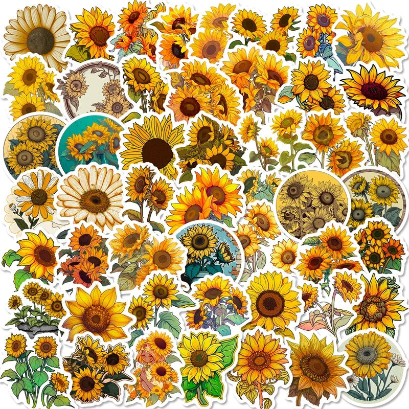 Sunflower Stickers - Many Styles!