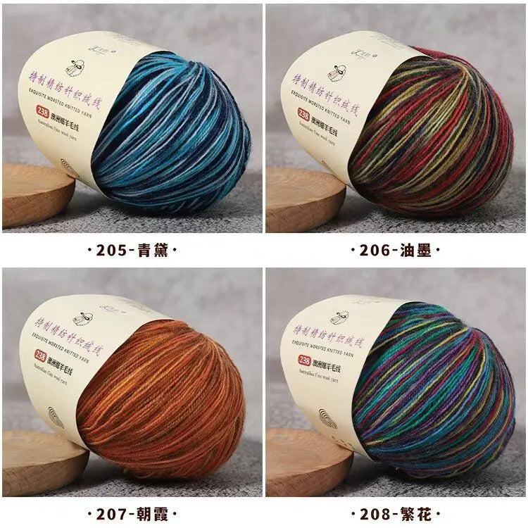 Australian Merino Wool Thread Handmade DIY Woven Sweater Hat Scarf Sweater Soft Comfortable Wool Yarn Wholesale Knitting Yarn