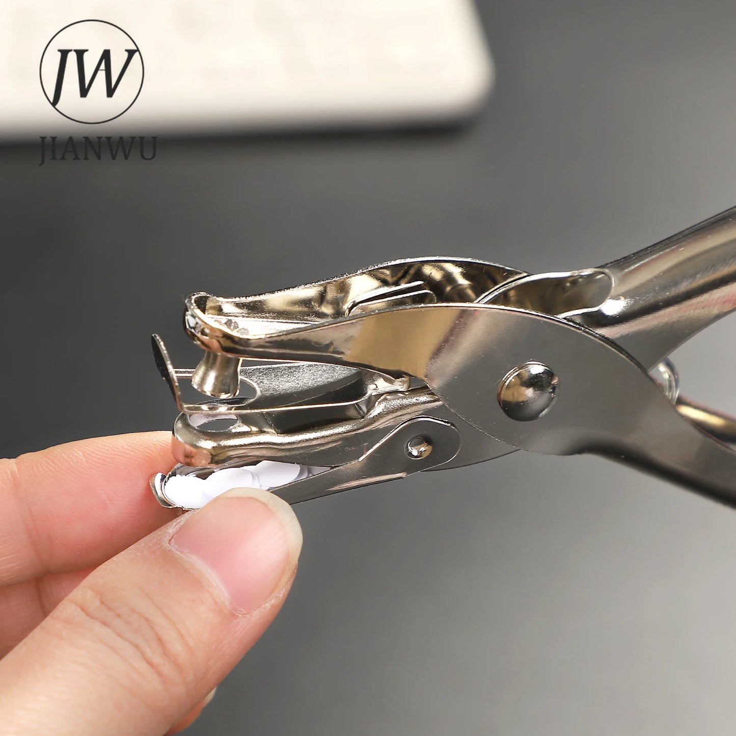 JIANWU 3mm/6mm Paper Single hole Puncher  Machine Paper Punches Metal Scrapbooking Tools