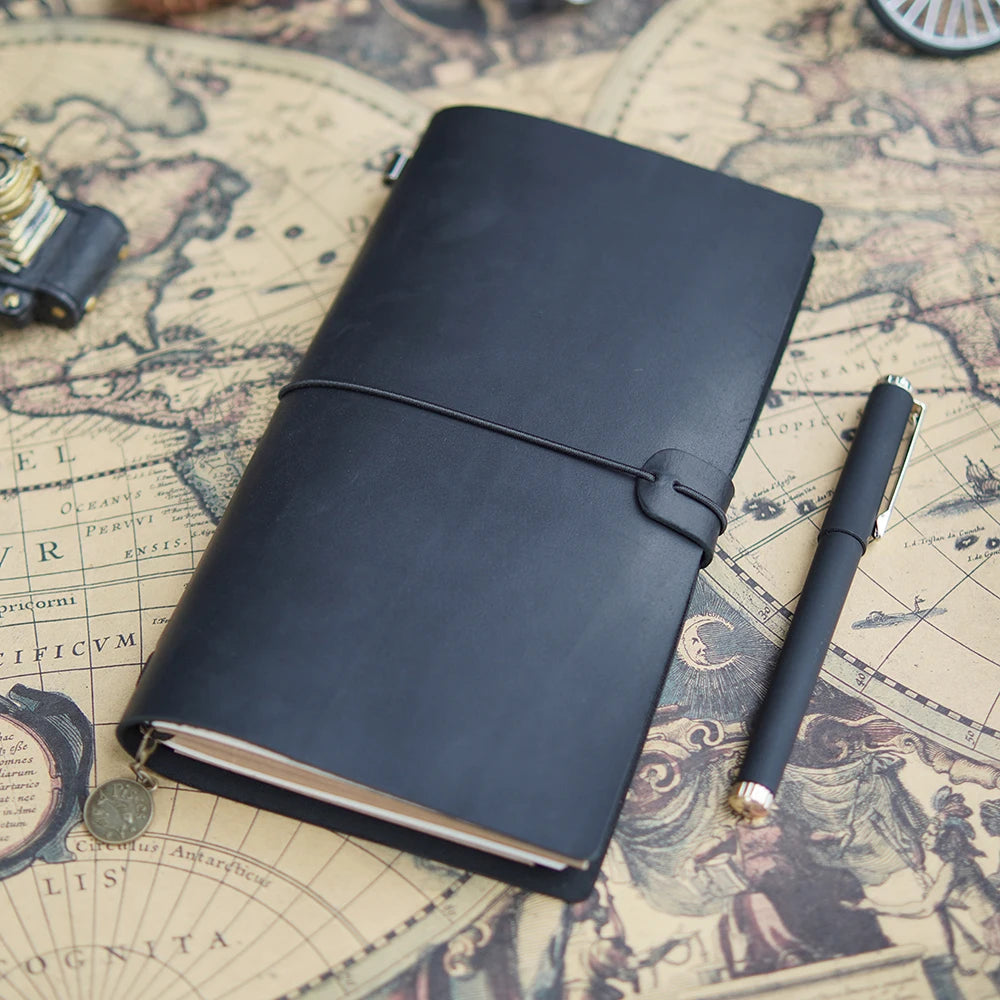 Leather Notebooks- Vintage Cowhide Sketchbook for Travelers and Artists