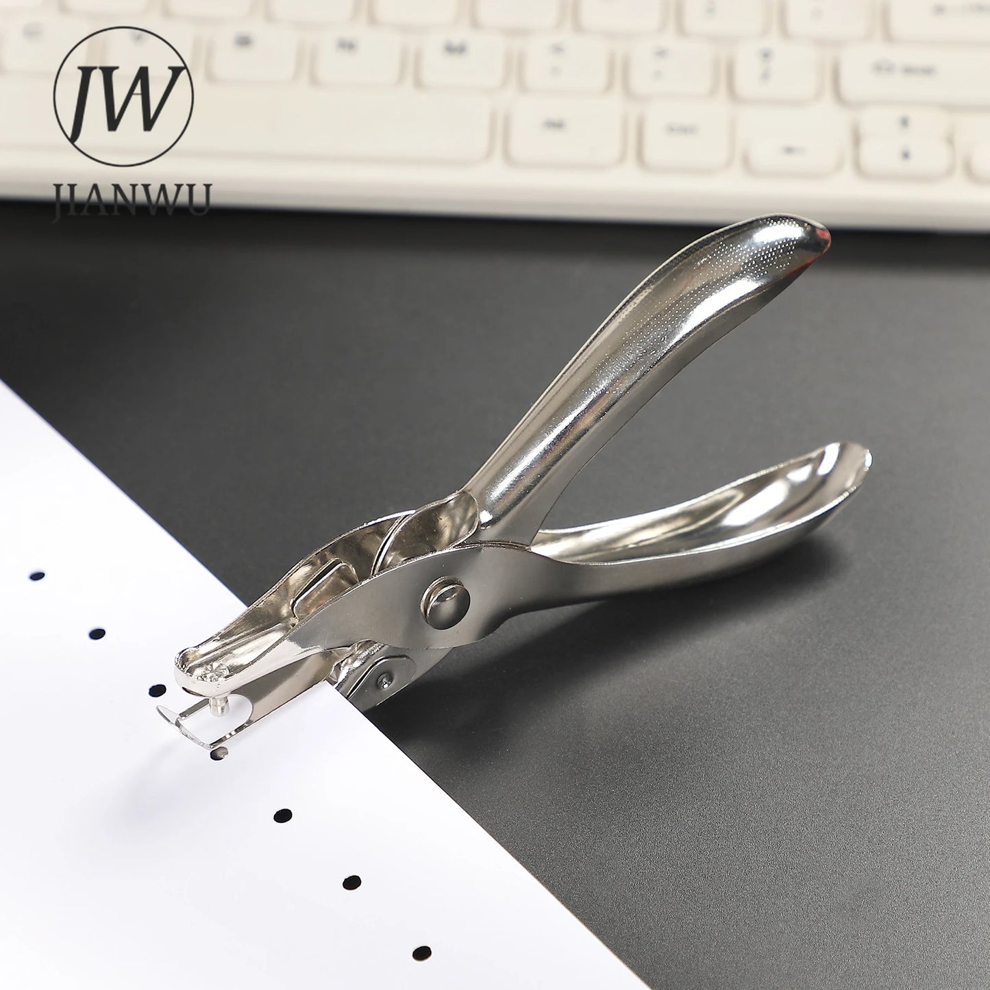 JIANWU 3mm/6mm Paper Single hole Puncher  Machine Paper Punches Metal Scrapbooking Tools