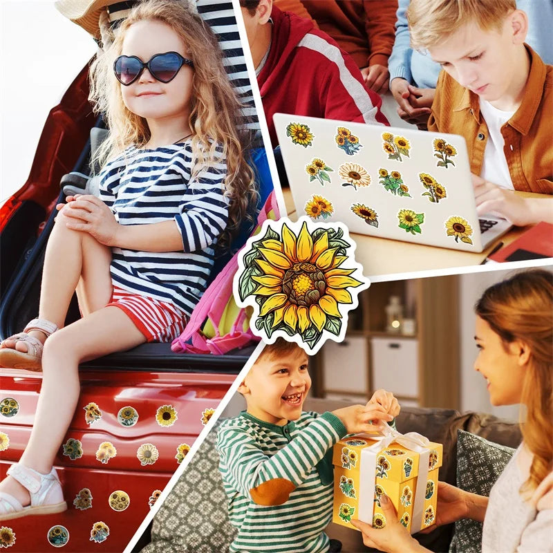 Sunflower Stickers - Many Styles!