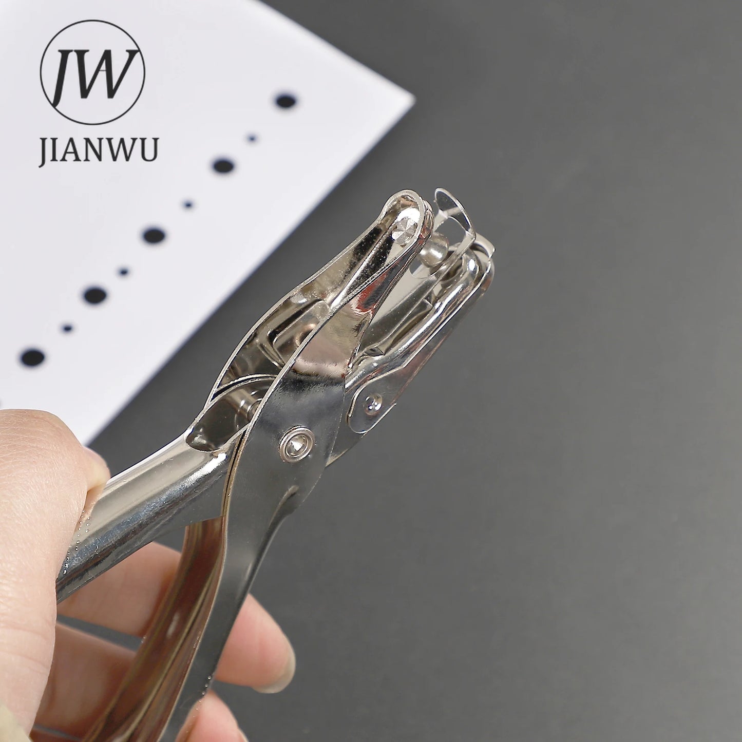 JIANWU 3mm/6mm Paper Single hole Puncher  Machine Paper Punches Metal Scrapbooking Tools