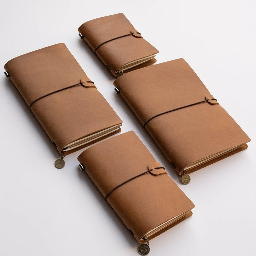 Leather Notebooks- Vintage Cowhide Sketchbook for Travelers and Artists