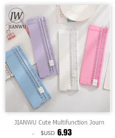 JIANWU 3mm/6mm Paper Single hole Puncher  Machine Paper Punches Metal Scrapbooking Tools