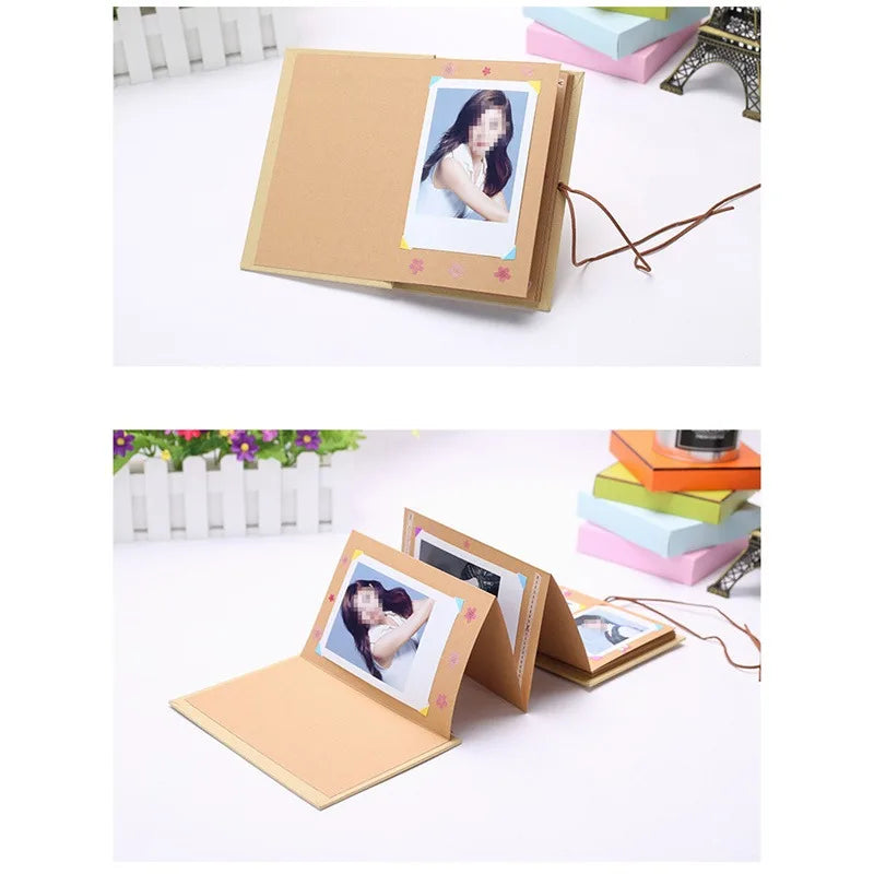 DIY Handmade Creative Accordion Pasting Album Kids Album Storage Family Wedding Memory Gift Pasting Album