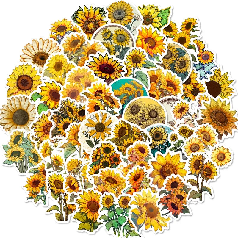 Sunflower Stickers - Many Styles!
