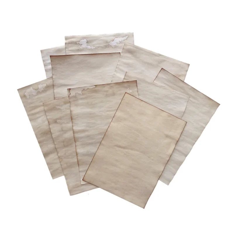 10 Sheets of "Vintage" Paper for that Antique Look