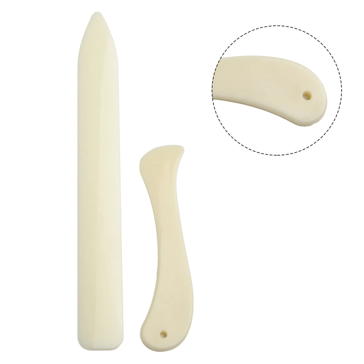 2 Bone Folders for Leather and Paper Arts