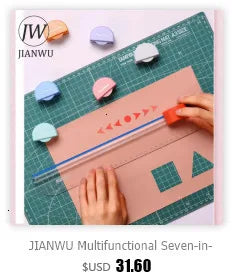 JIANWU 3mm/6mm Paper Single hole Puncher  Machine Paper Punches Metal Scrapbooking Tools