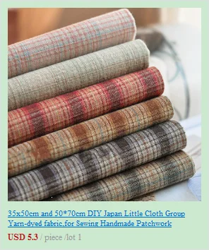 50x70cm yarn-dyed first dye woven cotton plaid brocade patchwork quilt craft fabric cloth DIY stitch sew doll clothes