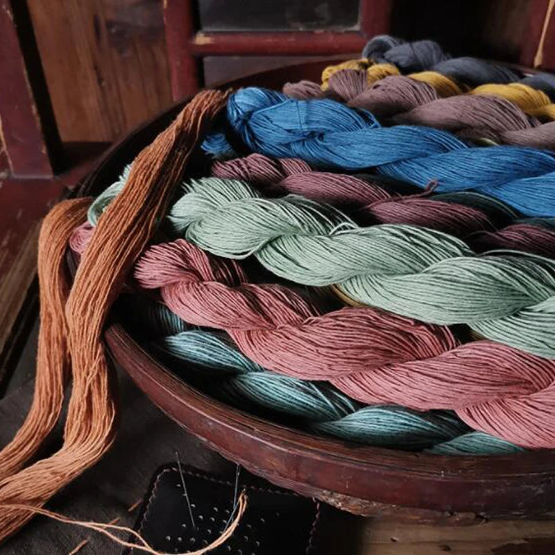 High Quality Candy Color 100% Cotton Handmade Dyed 6 Strand Embroidery Sewing Thread DIY Hand Embroidery Sashiko Sewing Thread