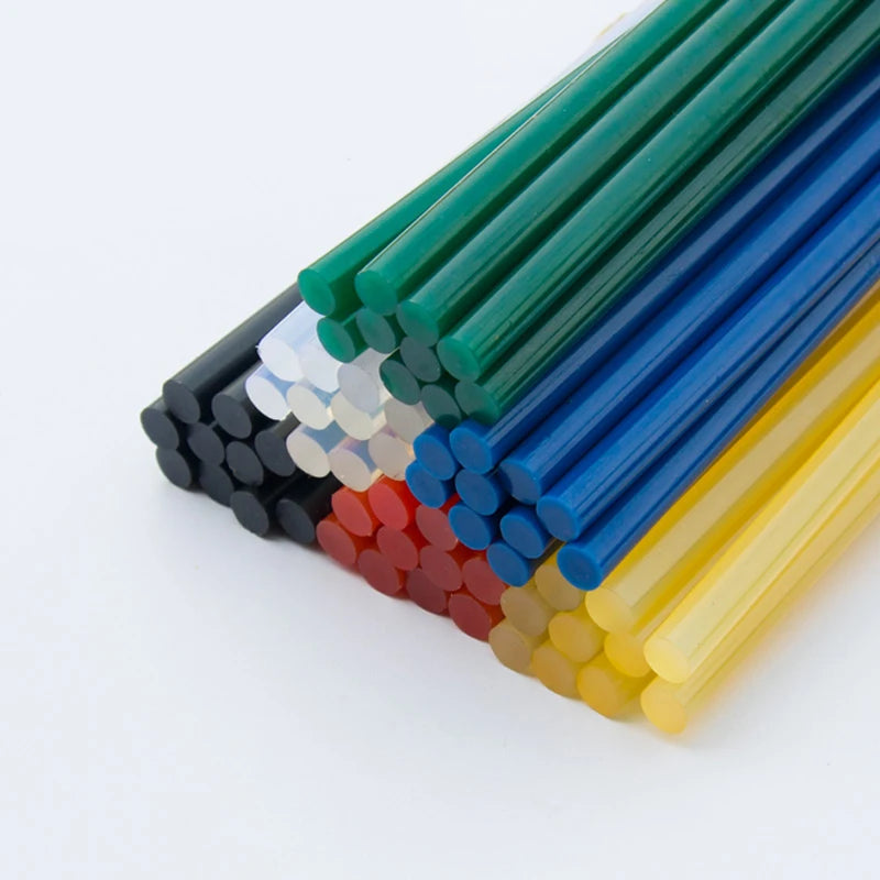 Color Glue Sticks, 7mm and 11mm - Lots of Colors! - Ten Pack