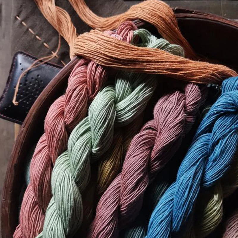 High Quality Candy Color 100% Cotton Handmade Dyed 6 Strand Embroidery Sewing Thread DIY Hand Embroidery Sashiko Sewing Thread