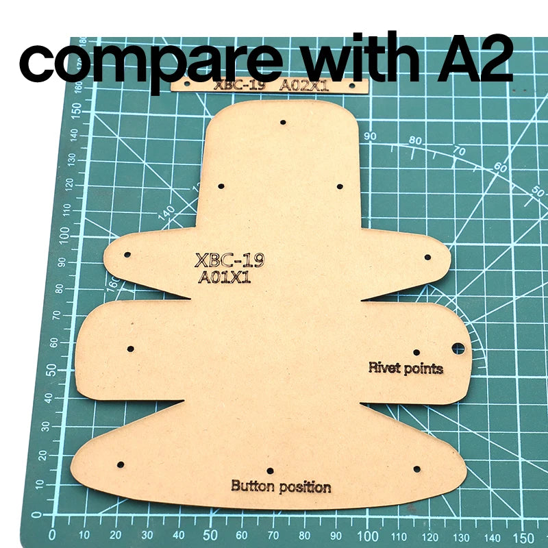 Kraft Paper Template Leather Craft Tools Manual DIY Coin Purse Coin Bag Ornaments Sewing Accessories Drawing Pattern Design Mold