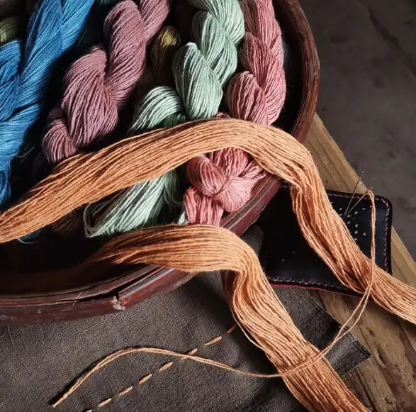 High Quality Candy Color 100% Cotton Handmade Dyed 6 Strand Embroidery Sewing Thread DIY Hand Embroidery Sashiko Sewing Thread