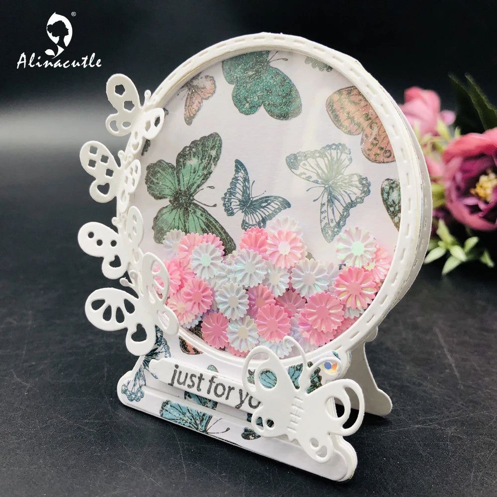 Alinacutle Metal Cutting Dies Cut Gift Card Holder HandBag Etached Die Christmas Scrapbooking Paper Craft Album Handmade Card
