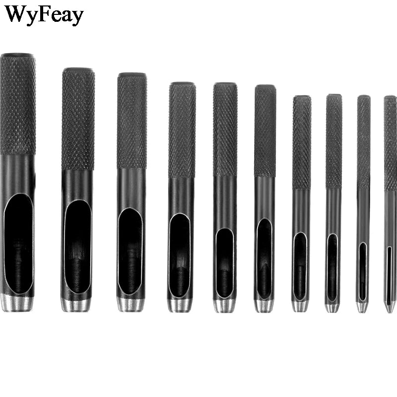 High Quality Hole Puncher Leather Hole Punch Round Steel Leather Craft Hollow Hole Punch 1mm-25mm Gaskets Plastic Rubber Tools