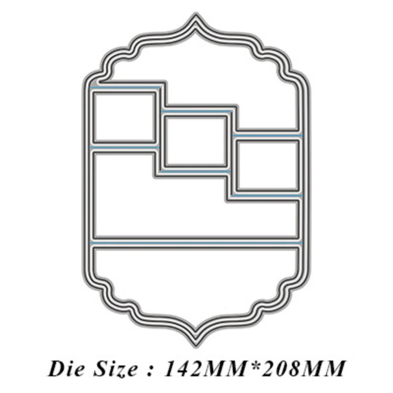 Loose-Leaf Greeting Cards Combination Metal Cutting Dies for Scrapbooking Handmade Stencil New DIY Card Make Mould Model Craft