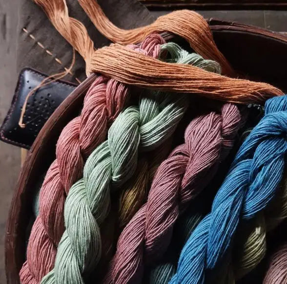 High Quality Candy Color 100% Cotton Handmade Dyed 6 Strand Embroidery Sewing Thread DIY Hand Embroidery Sashiko Sewing Thread