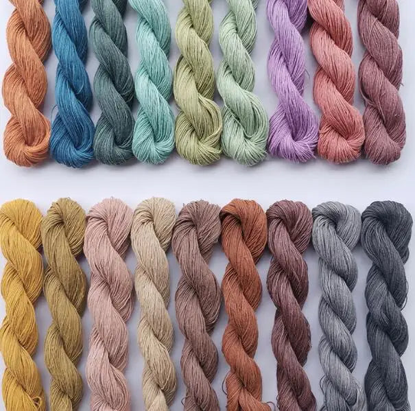 High Quality Candy Color 100% Cotton Handmade Dyed 6 Strand Embroidery Sewing Thread DIY Hand Embroidery Sashiko Sewing Thread