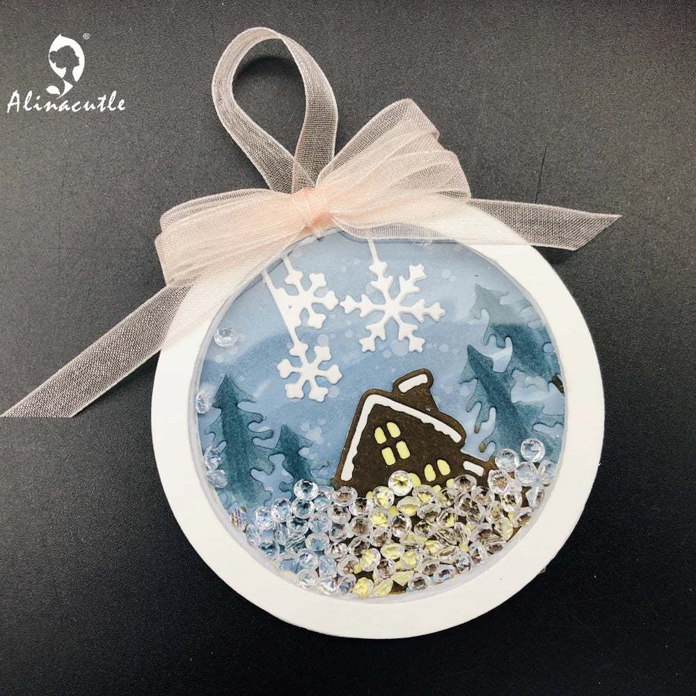 Alinacutle Metal Cutting Dies Cut Gift Card Holder HandBag Etached Die Christmas Scrapbooking Paper Craft Album Handmade Card