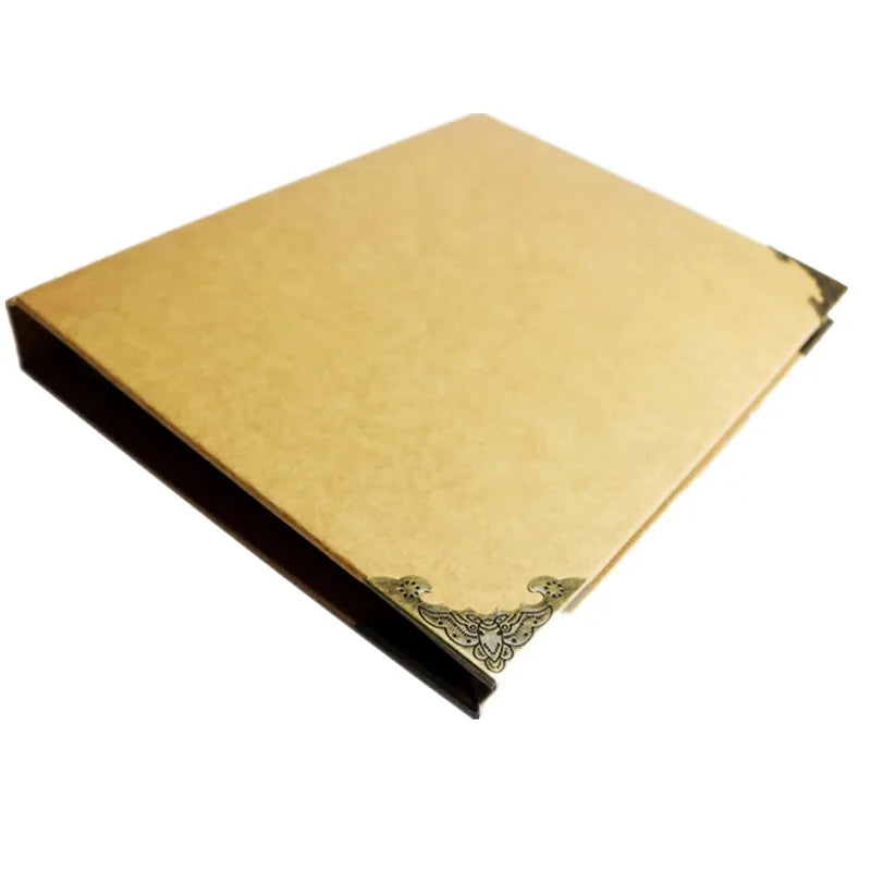 Blank Cover Loose-Leaf Albums Kraft  Paper Diary Hand -Painted Graffiti  Scrapbook Book  Photo Album for Lover Baby Wedding Gift