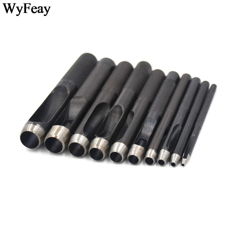 High Quality Hole Puncher Leather Hole Punch Round Steel Leather Craft Hollow Hole Punch 1mm-25mm Gaskets Plastic Rubber Tools