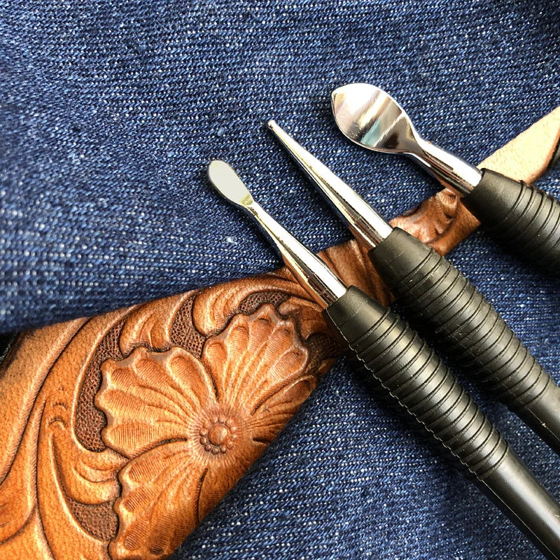 leather modeling tools kit diy craft supplies handmade design Leathercraft caving working  scribing shaping stroke tool set