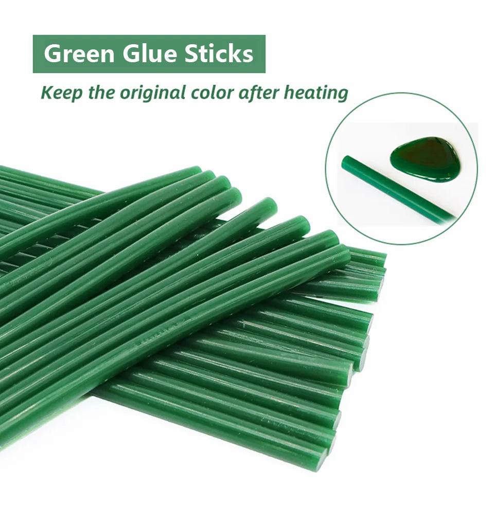 Color Glue Sticks, 7mm and 11mm - Lots of Colors! - Ten Pack