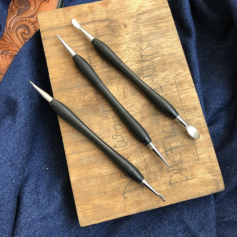 leather modeling tools kit diy craft supplies handmade design Leathercraft caving working  scribing shaping stroke tool set