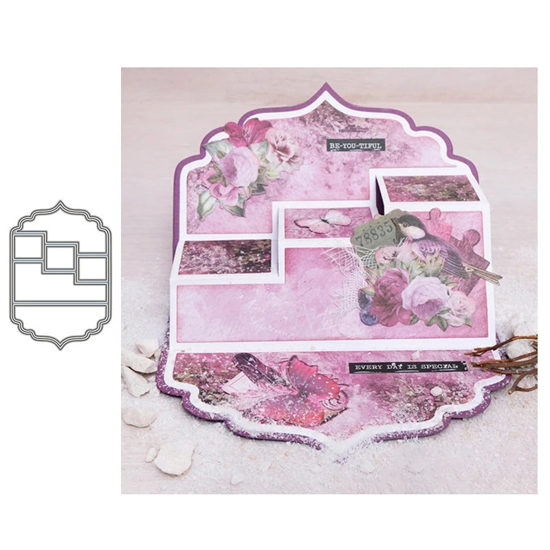 Loose-Leaf Greeting Cards Combination Metal Cutting Dies for Scrapbooking Handmade Stencil New DIY Card Make Mould Model Craft