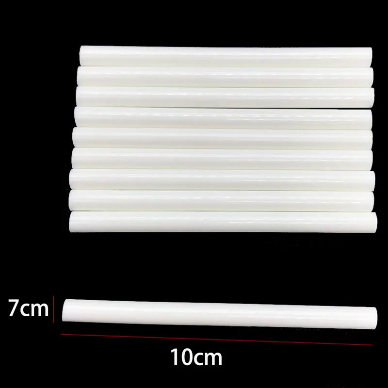 10 Pack of White Hot Melt Glue Sticks - 7mm