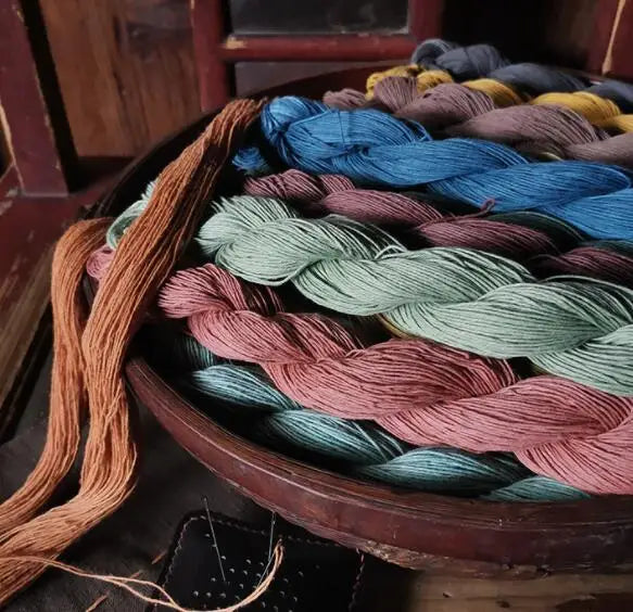 High Quality Candy Color 100% Cotton Handmade Dyed 6 Strand Embroidery Sewing Thread DIY Hand Embroidery Sashiko Sewing Thread