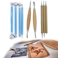 leather modeling tools kit diy craft supplies handmade design Leathercraft caving working  scribing shaping stroke tool set