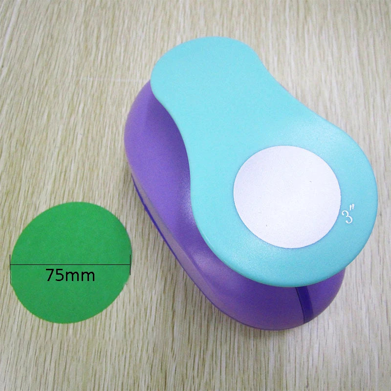 Round Shape  Scrapbook Craft Paper Punchers Circle Punch For Kindergarten Teacher Office Supplies Kids Large Size Diy Tools