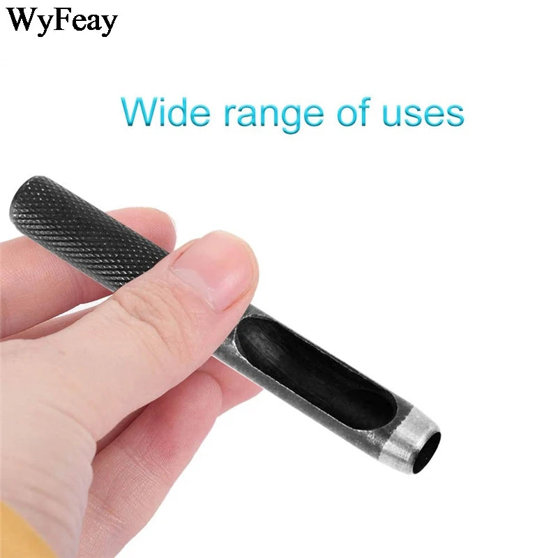 High Quality Hole Puncher Leather Hole Punch Round Steel Leather Craft Hollow Hole Punch 1mm-25mm Gaskets Plastic Rubber Tools