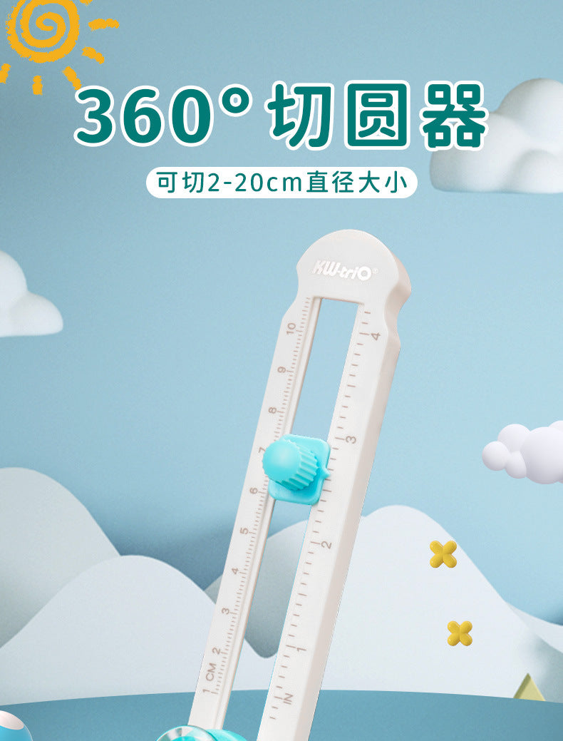 Plastic 2-20cm Circle Paper Cutter Multifunctional Craft Cutting Tools Paper Scrapbooking Cards Cutters For Home Study Offices