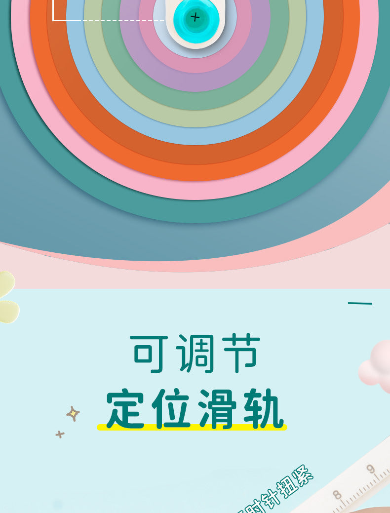 Plastic 2-20cm Circle Paper Cutter Multifunctional Craft Cutting Tools Paper Scrapbooking Cards Cutters For Home Study Offices