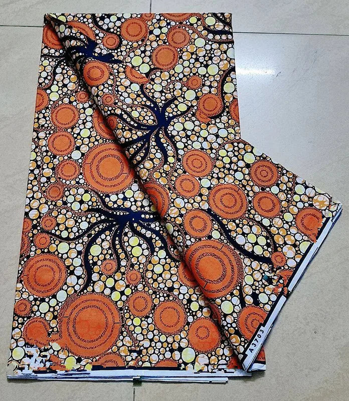 New 100% Cotton Original Real Wax Ankara 2024 African Print Fabric For Wedding Dress Tissue African Wax Fabric